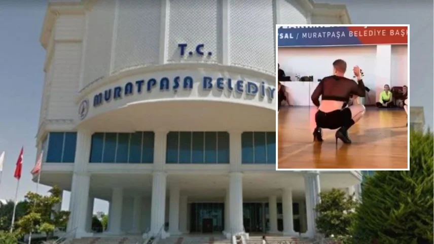 Antalya Belediyesi'ne Ait Spor Salonunda Erkek Dansçının Görüntüleri Tepki Çekti