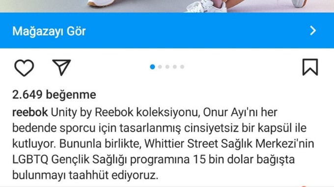 reebok lgbtyi destekliyormu