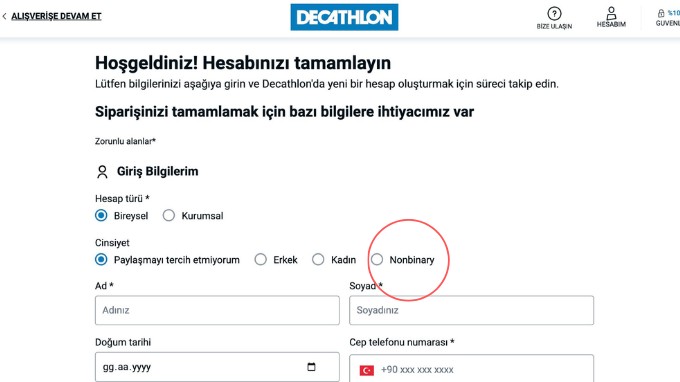 Decathlon nonbinary